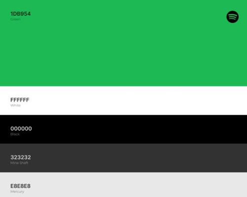 Spotify color palette